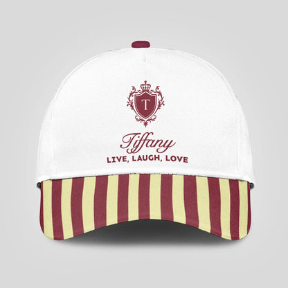 Live Laugh Love Burgundy And Yellow Cap TIFFANY 13K1 C120PF