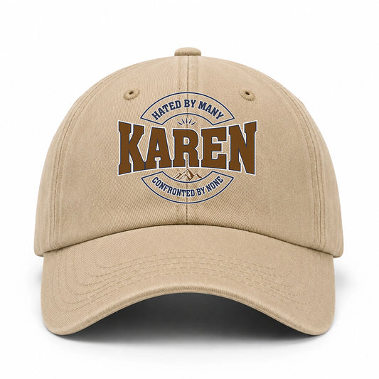 Hated By Many Confronted By None Washed Cap KAREN 13K1 C36PF