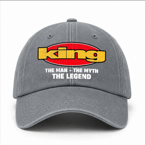 The Man The Myth The Legend Vintage Logo Washed Cap KING 13K1 C162PF