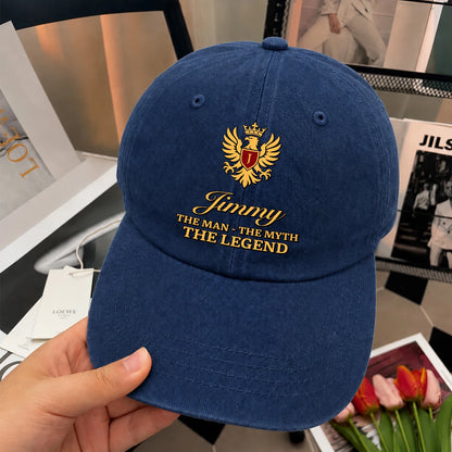 The Man The Myth The Legend King Eagle Washed Cap JIMMY 13K1 C149PF