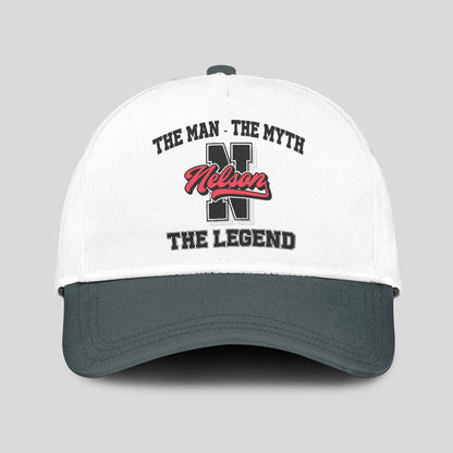 The Man The Myth The Legend Custom Initial Letter And Name Cap NELSON 13K1 C38PF