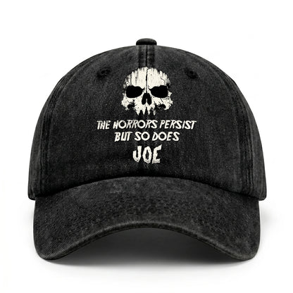 The Horrors Persist But So Does Your Name Cool Skull Washed Cap JOE 13K1 C134PF