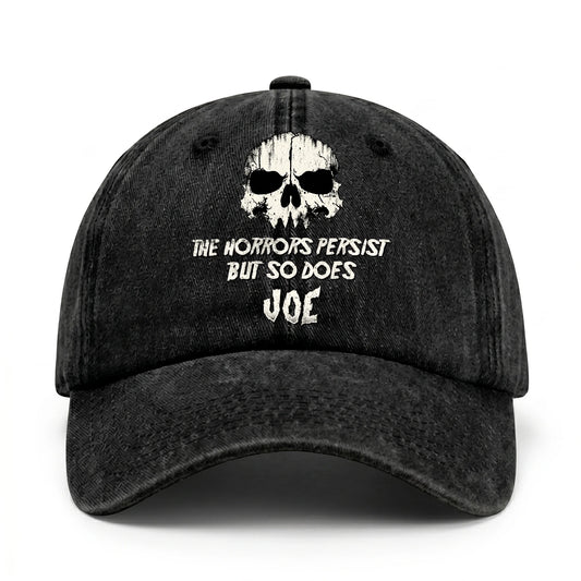 The Horrors Persist But So Does Your Name Cool Skull Washed Cap JOE 13K1 C134PF