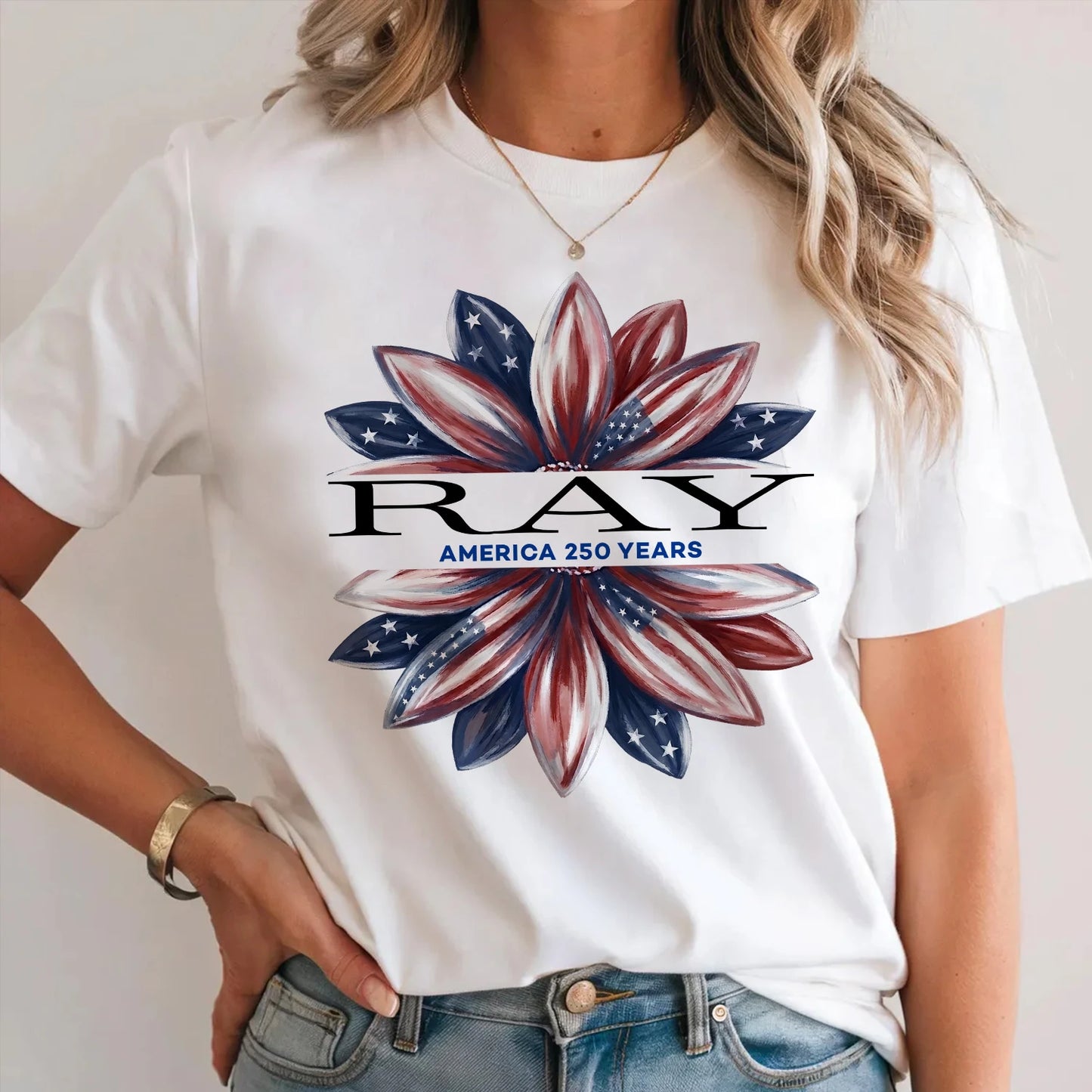 RAY 13K1-554 America 250 Years Patriotic Sunflower