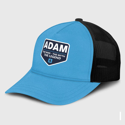The Man The Myth The Legend Light Blue Mesh Cap ADAM 13K1 C190PF