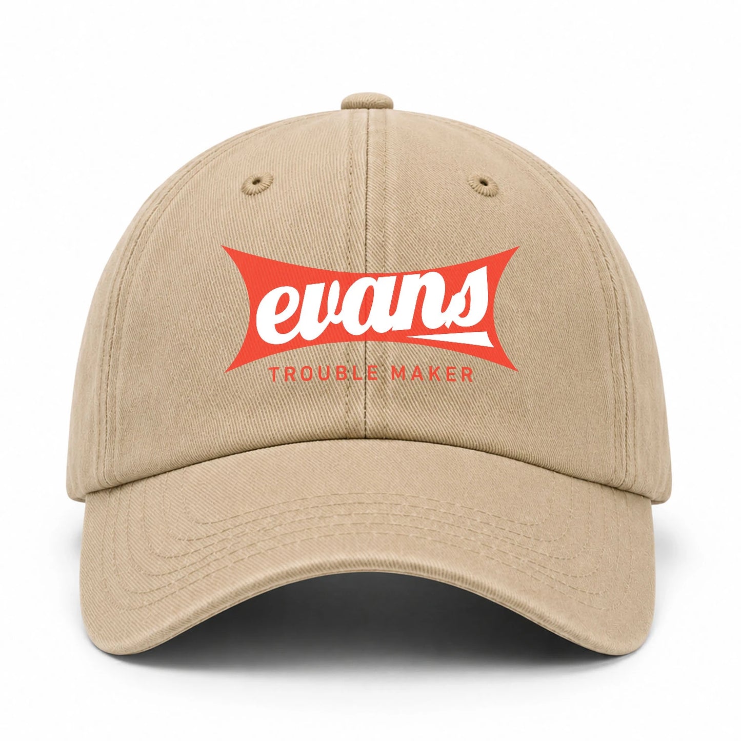 Trouble Maker Red Logo Washed Cap EVANS 13K1 C78PF