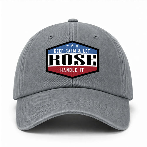 Keep Calm & Let Your Name Handle It Washed Cap ROSE 13K1 C87PF
