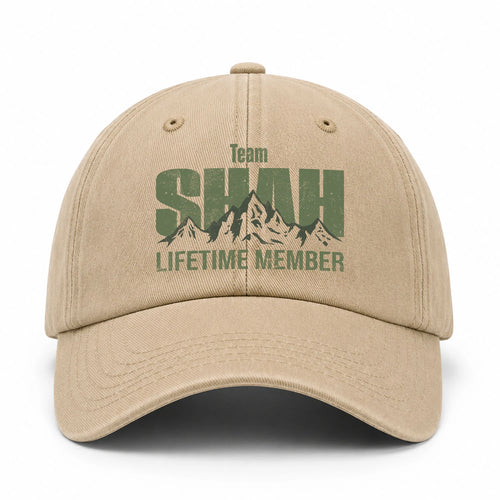 Team Your Name Lifetime Member Mountain Cap SHAH 13K1 C58PF