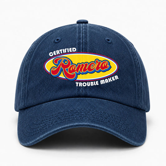 Certified Your Name Trouble Maker Washed Cap ROMERO 13K1 C73PF