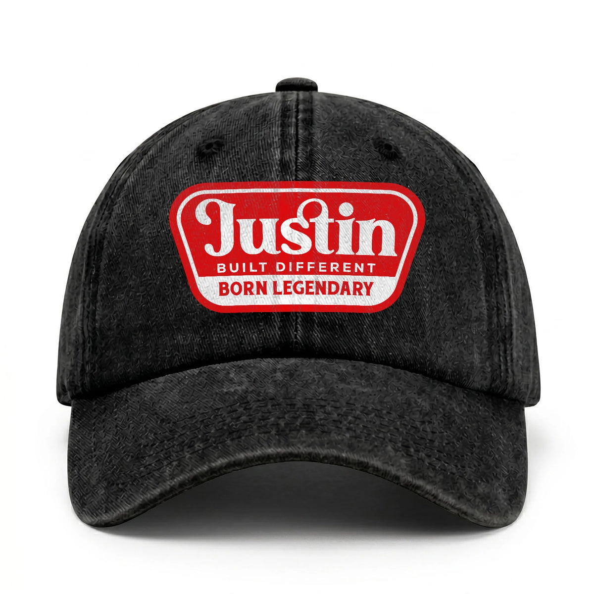 Built Different Born Legendary Red Logo Washed Cap JUSTIN 13K1 C63PF
