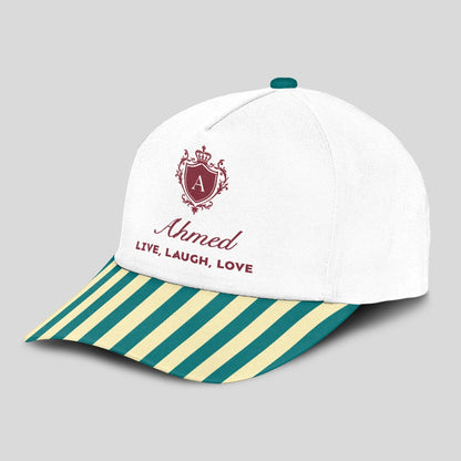 Live Laugh Love Green And Yellow Royal Cap AHMED 13K1 C122PF