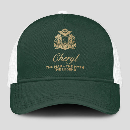 The Man The Myth The Legend Sage Green Mesh Cap CHERYL 13K1 C192PF
