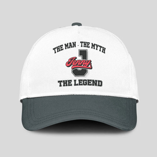 The Man The Myth The Legend Custom Initial Letter And Name Cap JENNY 13K1 C38PF