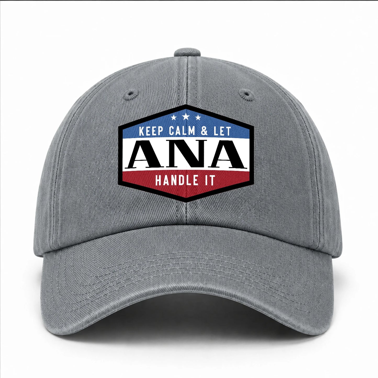 Keep Calm & Let Your Name Handle It Washed Cap ANA 13K1 C87PF