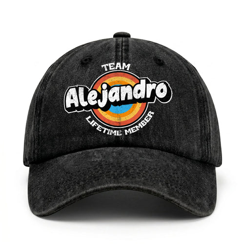 Team Your Name Lifetime Member Logo Cap ALEJANDRO 13K1 C66PF