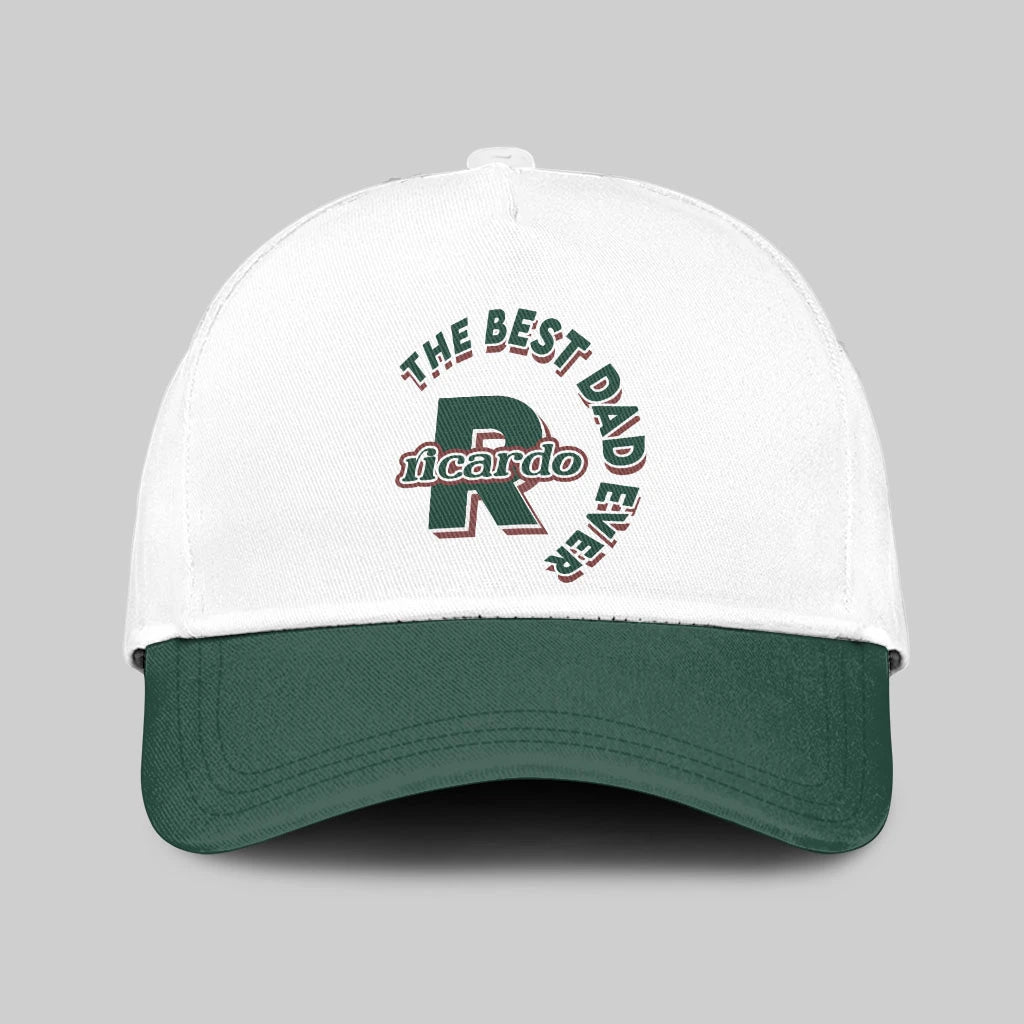 The Best Dad Ever Custom Name Cap RICARDO 13K1 C35PF