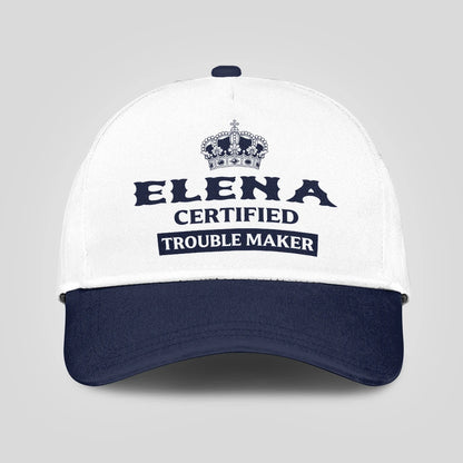 Certified Your Name Trouble Maker Washed Cap ELENA 13K1 C148PF