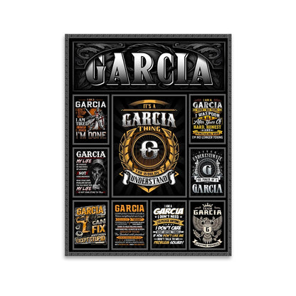 GARCIA Personalized Sponge Floor Mat – Custom Printed Home Decor 13K1-AR2