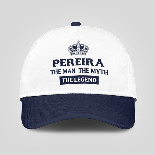 The Man The Myth The Legend King Crown Blue And White Cap PEREIRA 13K1 C147PF