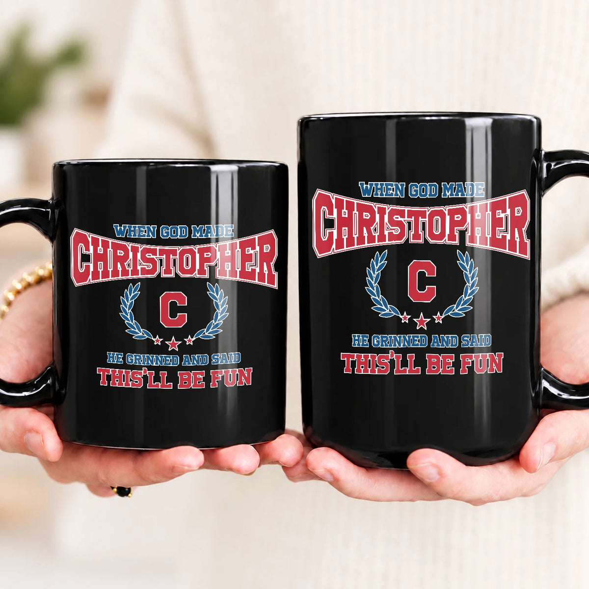 When God Made Your Name Personalized Mug CHRISTOPHER 13K1 MG08