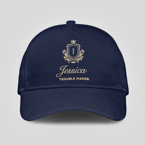 Trouble Maker Golden Logo Navy Cap JESSICA 13K1 C155PF