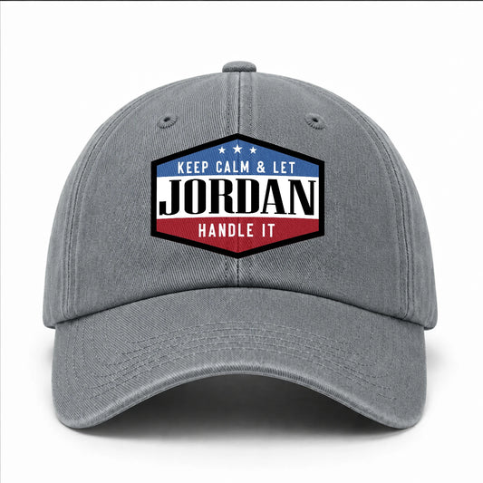 Keep Calm & Let Your Name Handle It Washed Cap JORDAN 13K1 C87PF