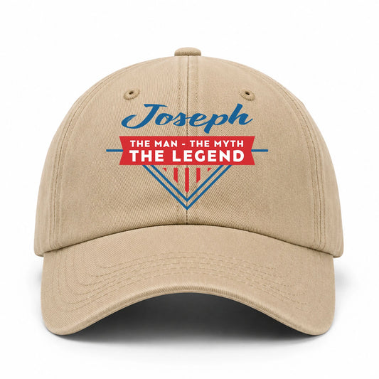 The Man The Myth The Legend Logo Washed Cap JOSEPH 13K1 C37PF