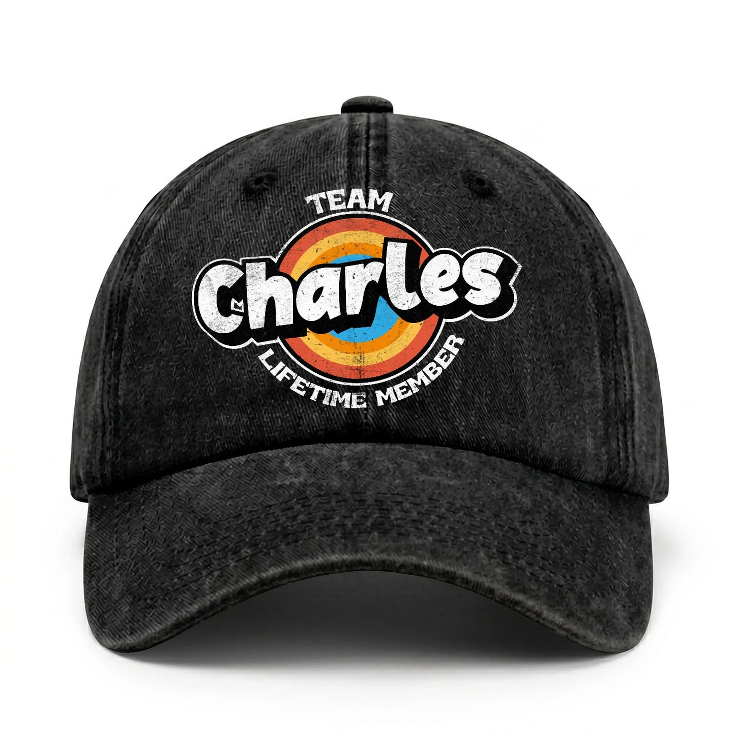 Team Your Name Lifetime Member Logo Cap CHARLES 13K1 C66PF