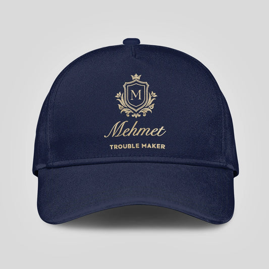 Trouble Maker Golden Logo Navy Cap MEHMET 13K1 C155PF