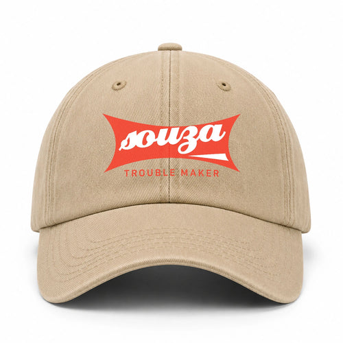 Trouble Maker Red Logo Washed Cap SOUZA 13K1 C78PF