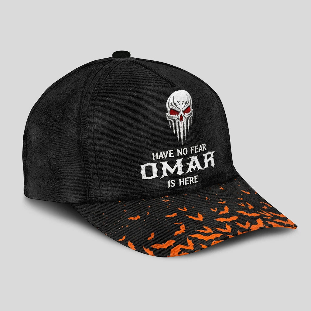 The Horrors Persist But So Does Your Name Skull Halloween Cap OMAR 13K1 C125PF