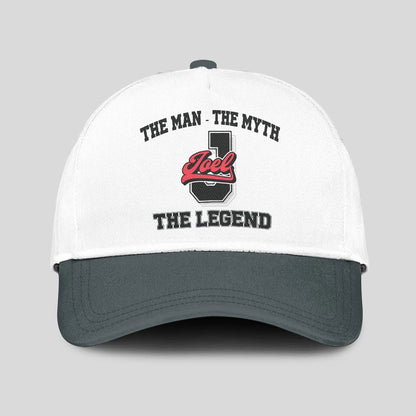 The Man The Myth The Legend Custom Initial Letter And Name Cap JOEL 13K1 C38PF