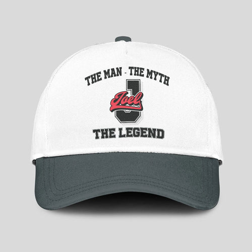 The Man The Myth The Legend Custom Initial Letter And Name Cap JOEL 13K1 C38PF