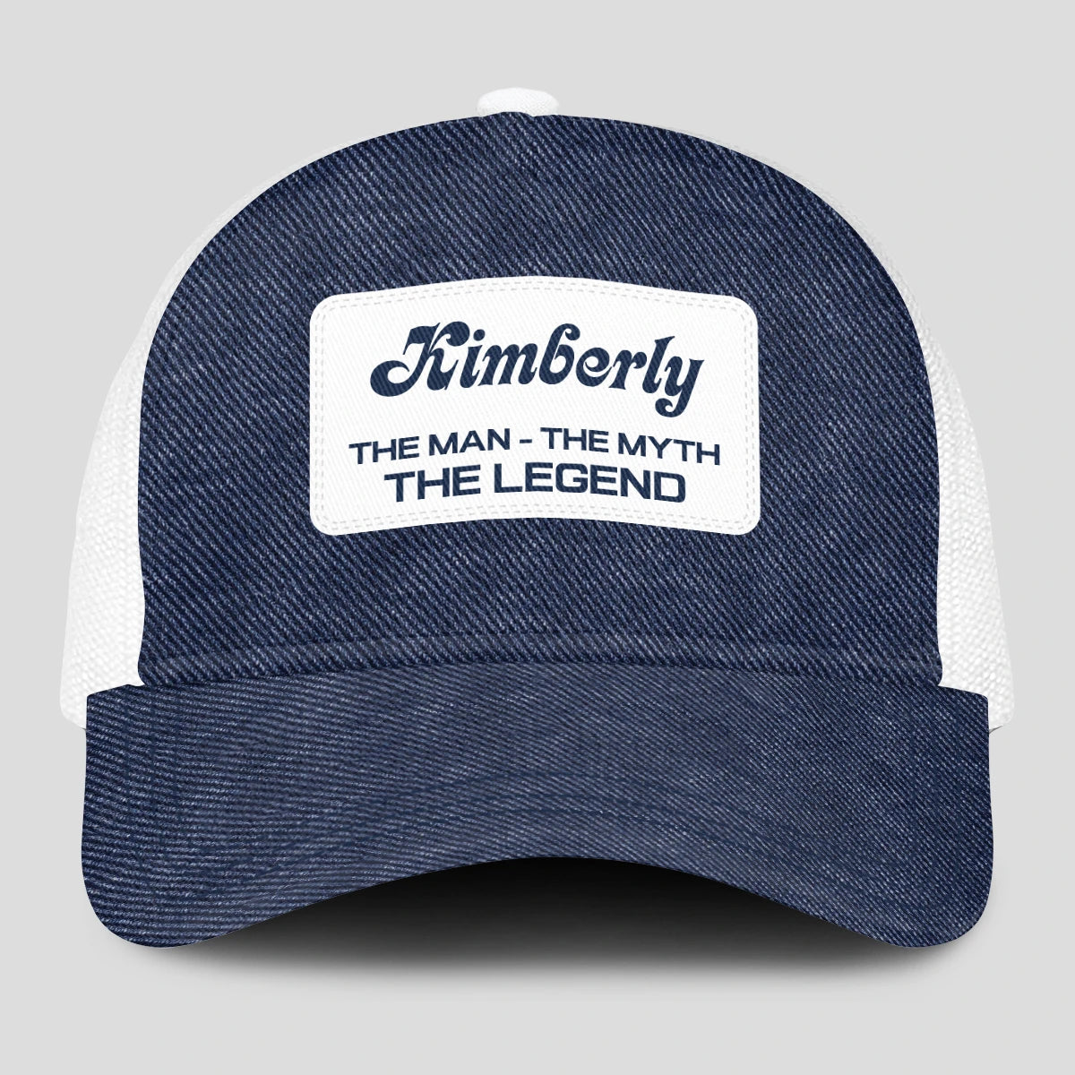 The Man The Myth The Legend Blue Denim Mesh Cap KIMBERLY 13K1 C194PF