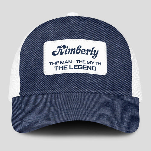 The Man The Myth The Legend Blue Denim Mesh Cap KIMBERLY 13K1 C194PF