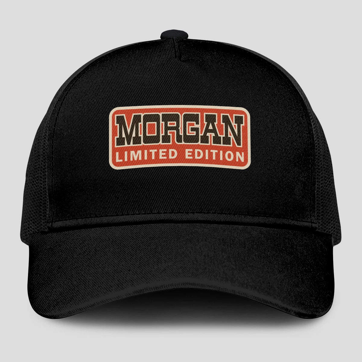 Limited Edition Red Logo Black Mesh Cap MORGAN 13K1 C215PF