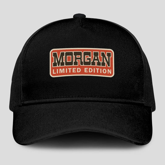 Limited Edition Red Logo Black Mesh Cap MORGAN 13K1 C215PF