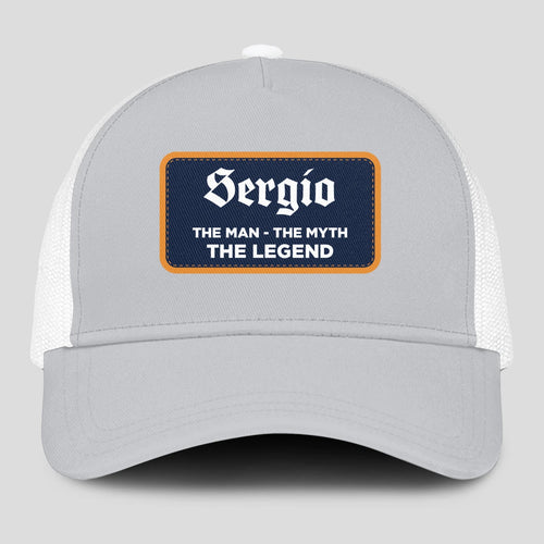The Man The Myth The Legend Gray Mesh Cap SERGIO 13K1 C204PF