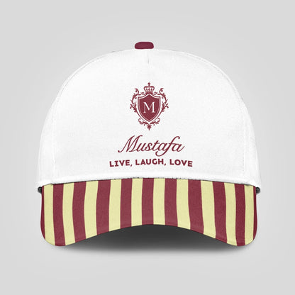 Live Laugh Love Burgundy And Yellow Cap MUSTAFA 13K1 C120PF