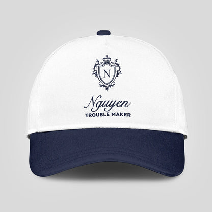 Trouble Maker Funny Blue And White Cap NGUYEN 13K1 C152PF