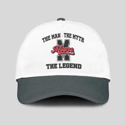 The Man The Myth The Legend Custom Initial Letter And Name Cap MOORE 13K1 C38PF