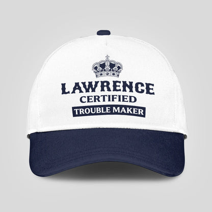 Certified Your Name Trouble Maker Washed Cap LAWRENCE 13K1 C148PF