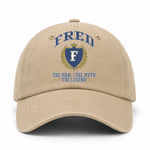 The Man The Myth The Legend Luxury Logo Cap FRED 13K1 C34PF
