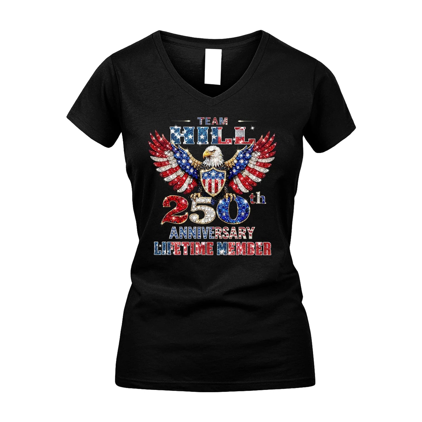 HERNANDEZ 13K1-523 Personalized "Team...Lifetime Member" America 250 Design