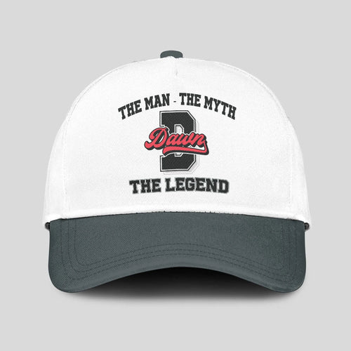 The Man The Myth The Legend Custom Initial Letter And Name Cap DAWN 13K1 C38PF