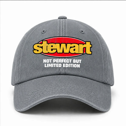 Your Name Not Perfect But Limited Edition Red Logo Washed Cap STEWART 13K1 C84PF