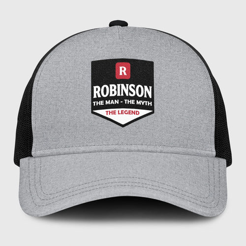 The Man The Myth The Legend Gray Mesh Cap ROBINSON 13K1 C189PF