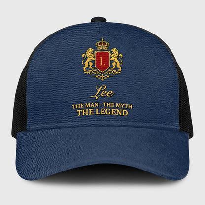 The Man The Myth The Legend Royal Blue Mesh Cap LEE 13K1 C187PF
