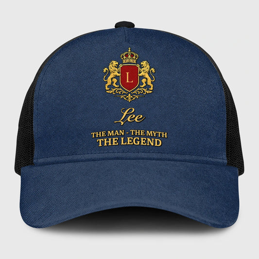 The Man The Myth The Legend Royal Blue Mesh Cap LEE 13K1 C187PF