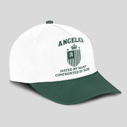 Hated By Many Confronted By None Luxury Logo Cap ANGELICA 13K1 C41PF